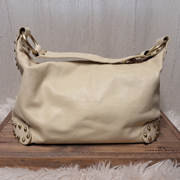 Kooba Handbags - Kooba Cream Leather Hobo Bag